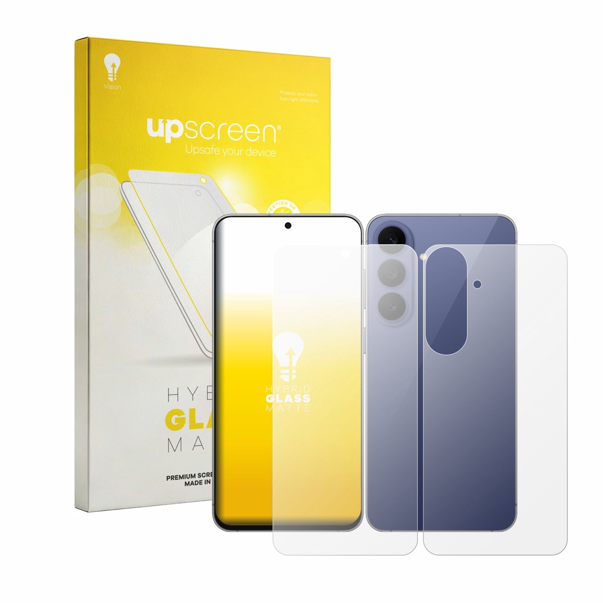 upscreen - Screenprotector voor Samsung Galaxy S26 FE (Voor+Achter) - Folie Beschermfolie Beschermglas matte