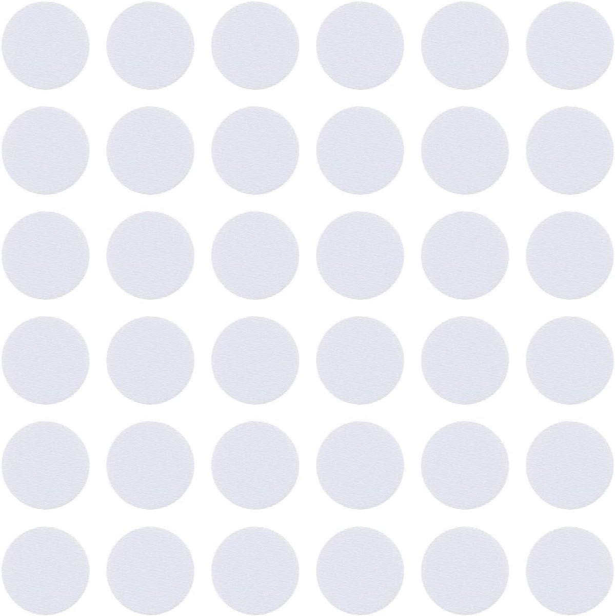 300Pcs Witte Ronde Opstrijkbare Stof Patches Versterking Geen Naai Interfacing Stabilizer Stippen Polyester Oogjes Doorvoertules Patch Voor Naaien Maken Snaps Kleding Reparaties Gordijnen