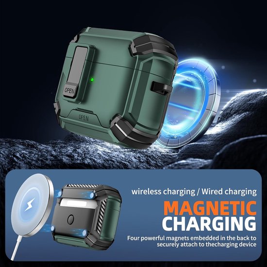 For AirPods Pro 3 Case, Auto-Locking-Forest — afbeelding 3