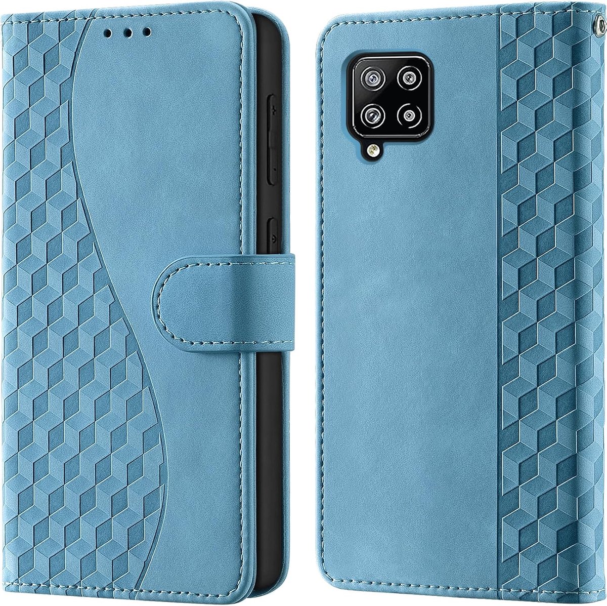 Portemonnee Telefoonhoes voor Samsung Galaxy A42 5G Licht blauw