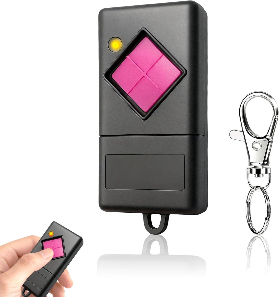 Afstandsbediening garagedeuropener 1 stuk compatibel met handzender Dickert MAHS433-01, MAHS433-04, S10-433A1L00, S5-433A2L00, voor Dickert 433,92MHz garageafstandsbediening met 10