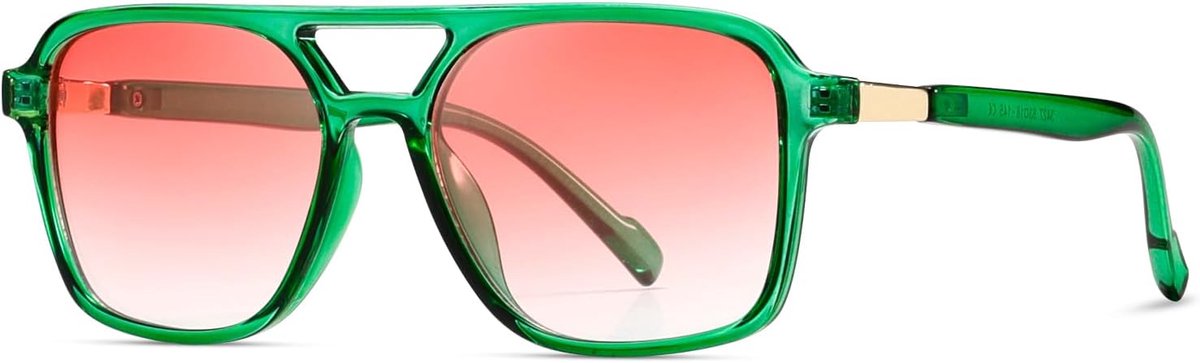 kimorn Retro zonnebril voor vrouwen mannen trendy retro zonnebril rechthoek montuur tinten K1649