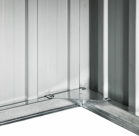 Schuur voor grasmaaiers, garage voor robots, grasmaaiers, afdekking voor robotmaaier, verzinkt staal, antraciet, 92 x 97 x 63 cm — afbeelding 5