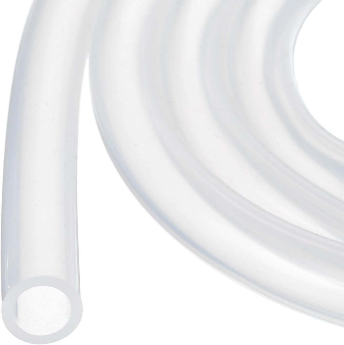 16ft 3/8 "ID x 0,6" OD (10 mm x 14 mm) Siliconen Buizenstelsel Clear Industriële Plastic Buizenstelsel Pure Siliconen Slangen voor Pomp Siphoning Draining Irrigatie Brouwen