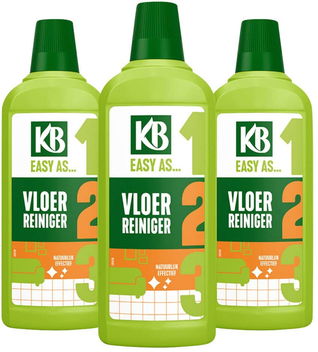 KB Easy - Vloerreiniger Concentraat - 3 x 750 ml - Voordeelverpakking