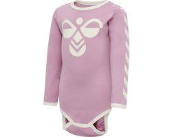 Hummel kinderbody Flipper LS bodystocking Mauve Shadow