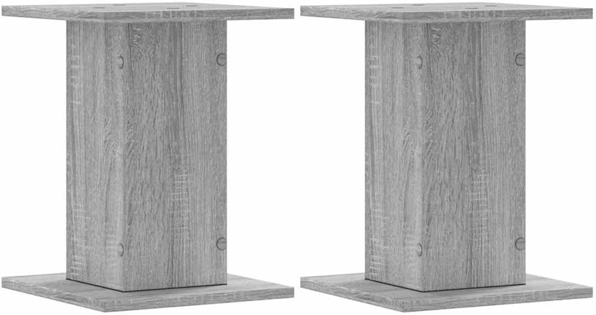 Eiken Afwerking, Bewerkt Hout, 2-delige Set, voor Moderne Woonkamer, Thuisbioscoop (30x30x40 cm)