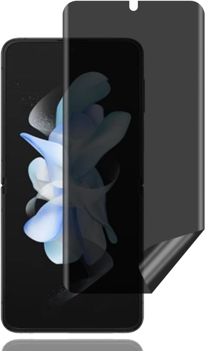 Screen Protector voor Samsung Galaxy Z Flip 4 5G [1 stuks] | anti-spy schermbeschermer,krasbestendig,Eenvoudig te installeren,luchtbelvrij,anti-spy TPU zachte film voor Samsung Z Flip 4