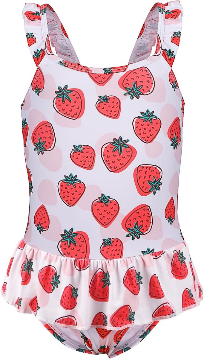 Zwemkleding voor Meisjes Eendelig Badpak Peuter Schattige Ruches Zwemkleding Sneldrogende Zomervakantie Bikini voor Kinderen 2~7 jaar