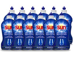 12 x Sun - Shine & Dry Booster - Spoelglans - 450 ml - Voordeelverpakking - 12 stuks
