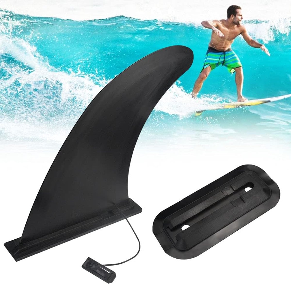 1 stuk SUP Center Fin verwijderbare vinnen ABS SUP vinnen afneembare vinnen stand-up surfboard vinnen herbruikbare vinnen kajak surfboard vinnen voor lange board assault boot accessoires