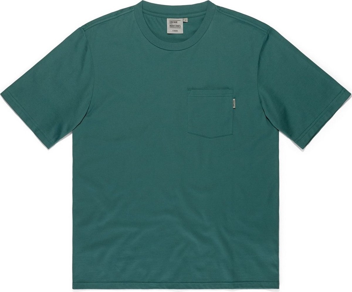 Vintage Industries Pocket T-shirt Ocean Blauw