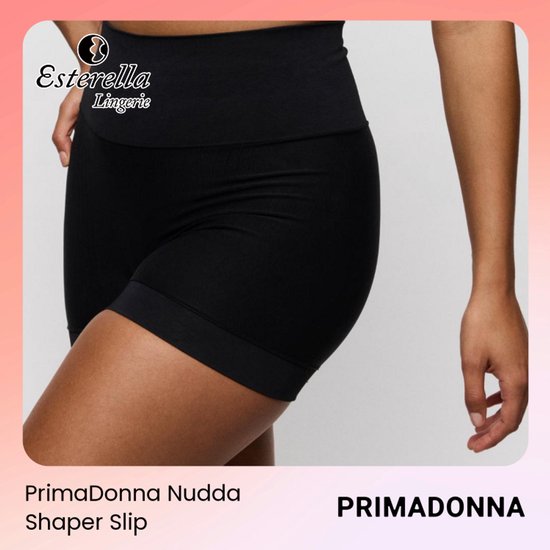Zwarte corrigerende shorts van PrimaDonna met een hoge taille.