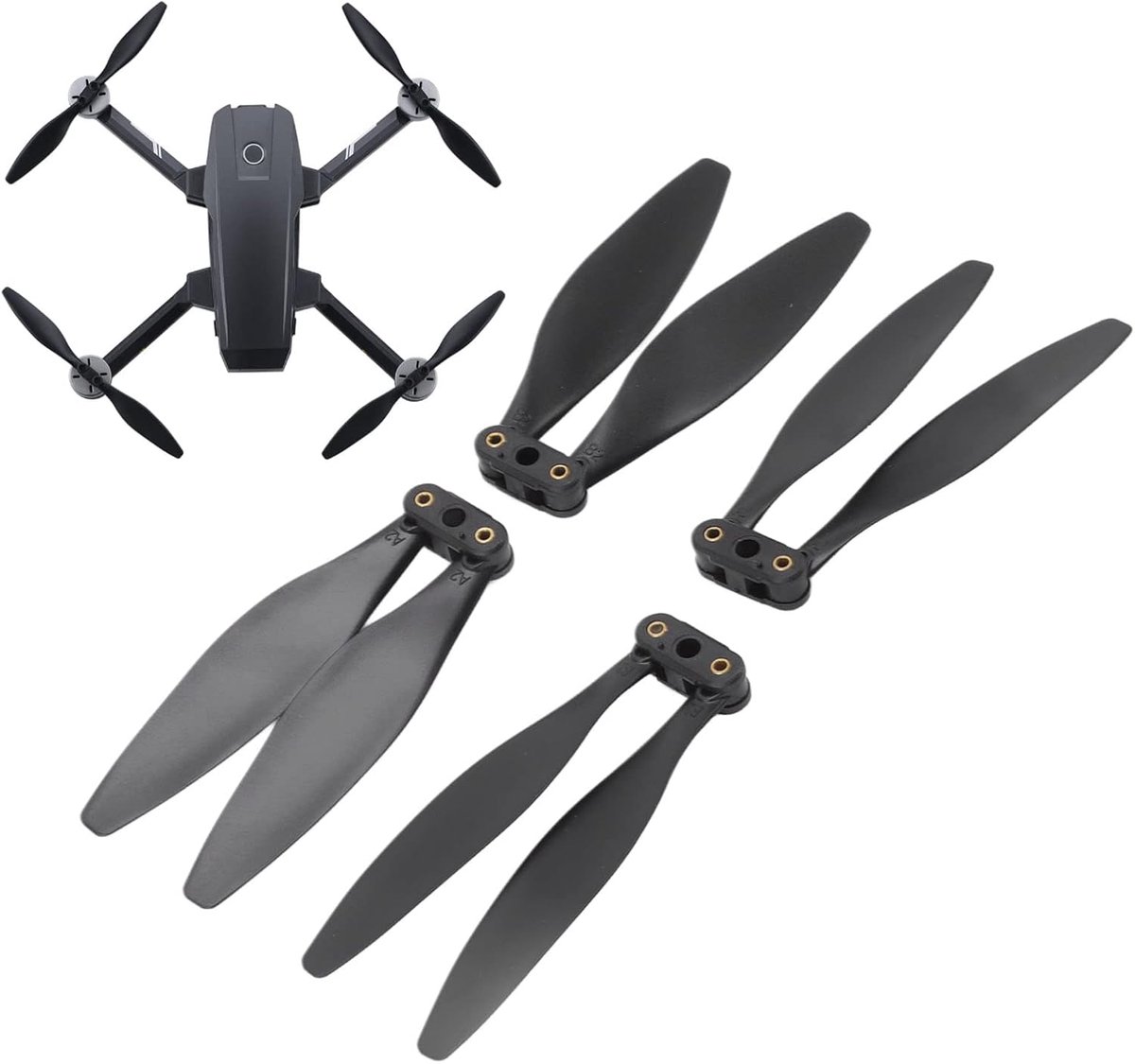 2 Paar Drone Propellerbladen voor Heilige Steen HS720 HS720E Quick Release Propeller Set Drone Propeller Accessoires