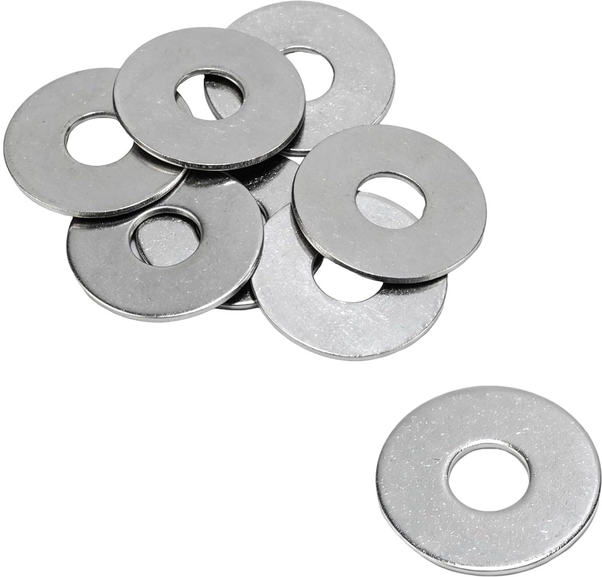 Sluitringen M12 - 30 x 1,5 mm - roestvrij staal - duurzaam voor binnen en buiten - ShopVlot