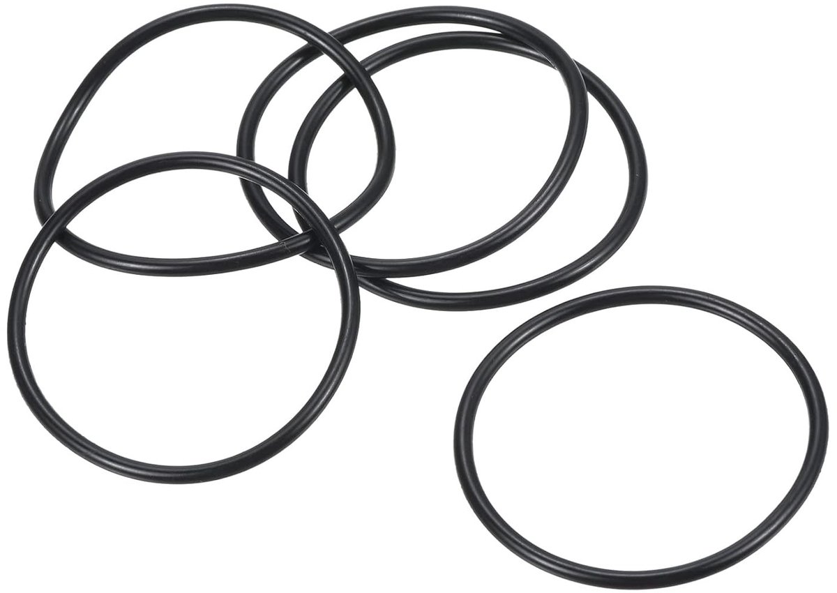 Nitril Rubber O-ringen 41mm OD 37mm ID 2mm Breedte, 20 Stuks voor Kraan, Loodgieterswerk en Auto Reparatie, Zwart