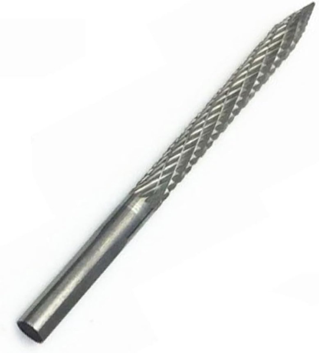 Hardmetalen braamsnijgereedschap, stalen ruimerboor, roterende kop geschikt voor pneumatische boor - 4,5 mm x 80 mm