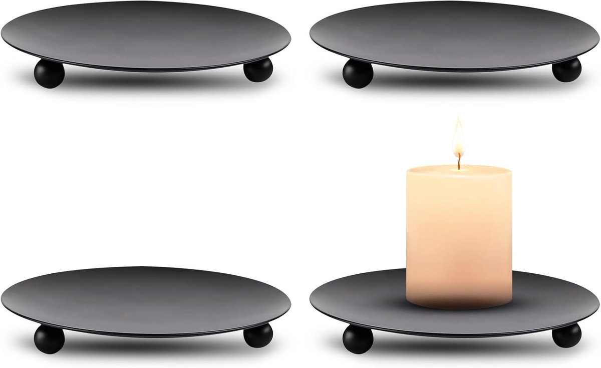 4 stuks, goudkleurig, kaarsplaat, vintage, van ijzer, voor decoratie, bruiloft, diner, kaarshouder, bidden, wierookkegels