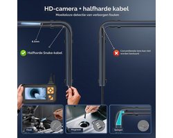 10M Endoscopecamera met licht, 1080P HD Borescopecamera voor inspectie