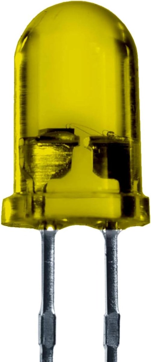 5mm kleur geel 3000 mcd 25 stuks licht emitterende diode extra heldere 2-3 V gele diode 2 Pin LED's behuizing diffuus gekleurd