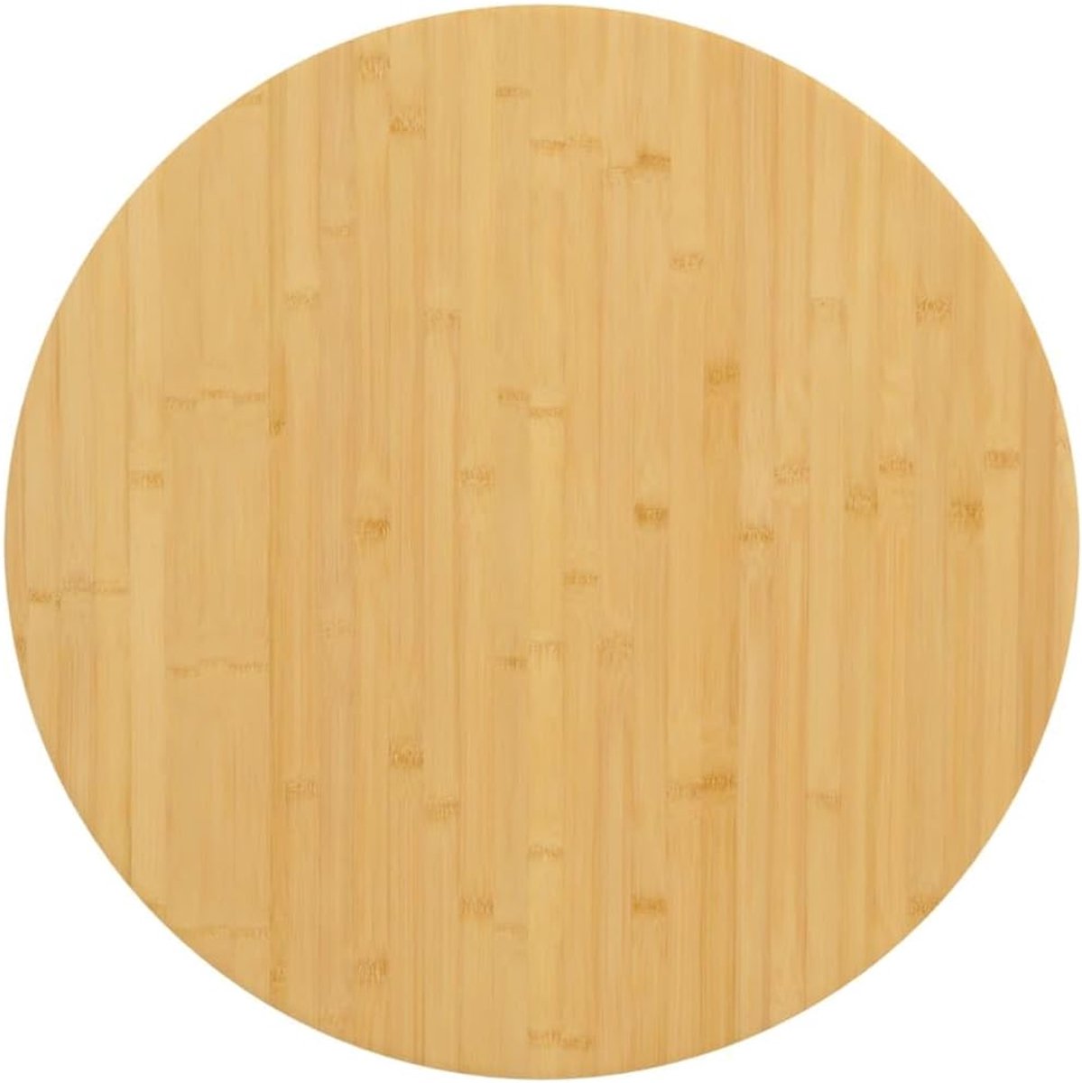 Tafelblad, vervangend tafelblad, bamboe, ronde plaat voor salontafel, eettafel, eetkamertafel, Ø 80 x 2,5 cm