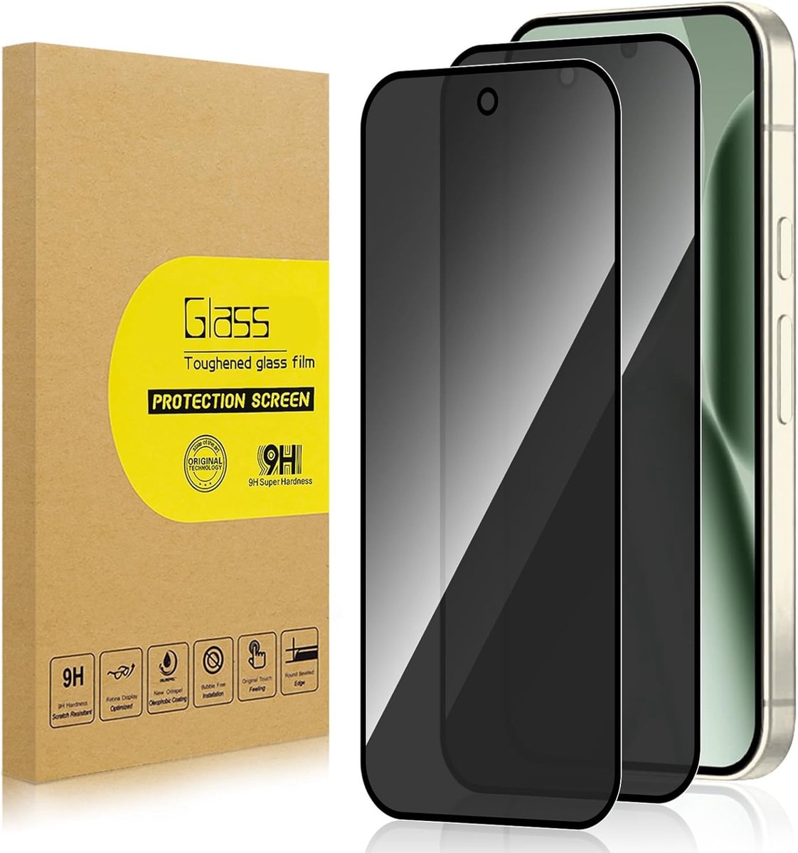 2 stuks inkijkbescherming Full Screen voor Google Pixel 10 Pro XL