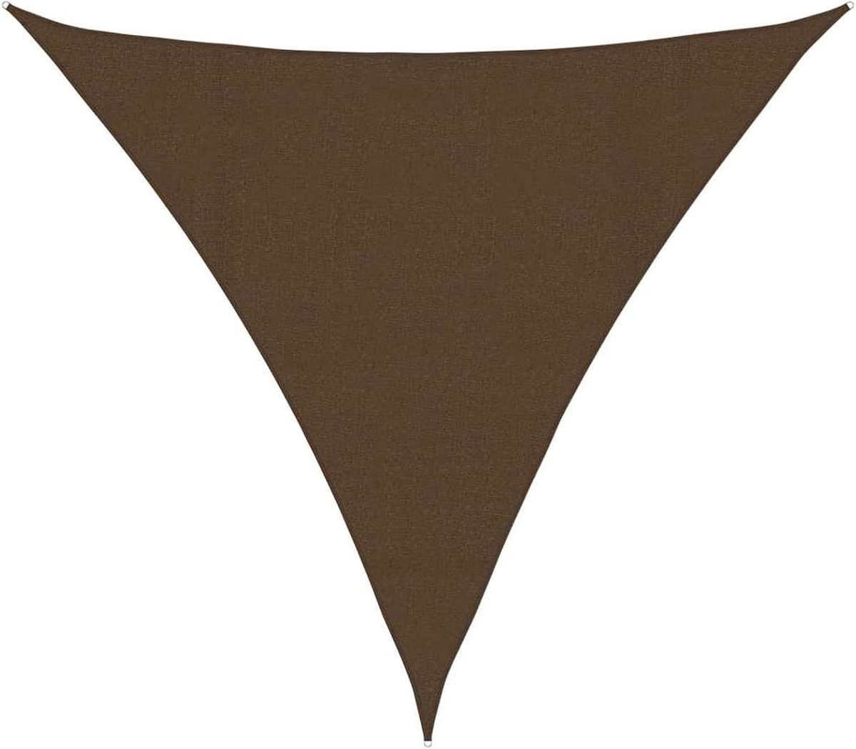 Schaduwzeil, buitenzeil, zonnezeil voor buiten, zonnezeil voor buiten, schaduwzeil 160 g/m², bruin, 4 x 4 x 4 m, van HDPE