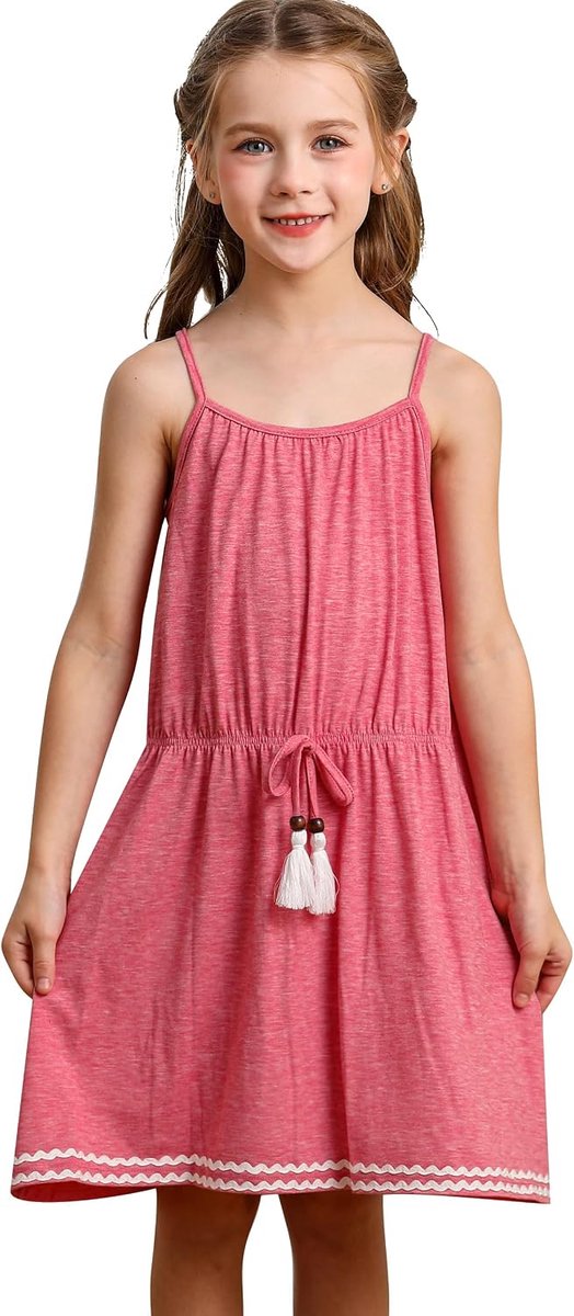 Jurken Mouwloos Casual Boho Zomerjurk Strandjurk Kinderkleding