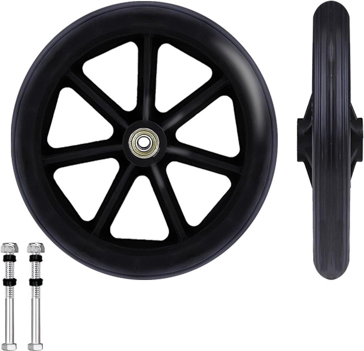 2 stuks voorwiel reservewiel voor rolstoel 8 inch