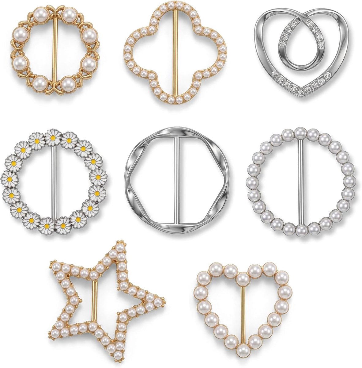 Broches voor kleding sjaal ring clip doekring