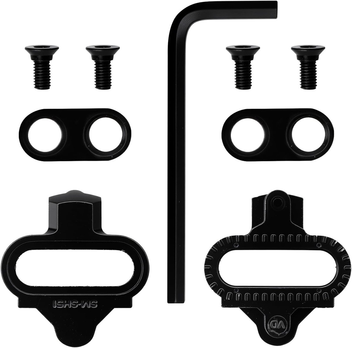 SPD Cleats voor Fietsschoenen, Geschikt voor SM SPD Serie Mountain Locking Pedalen, Antislip Fiets Cleat Set voor Shimano en Mountainbike Gebruik