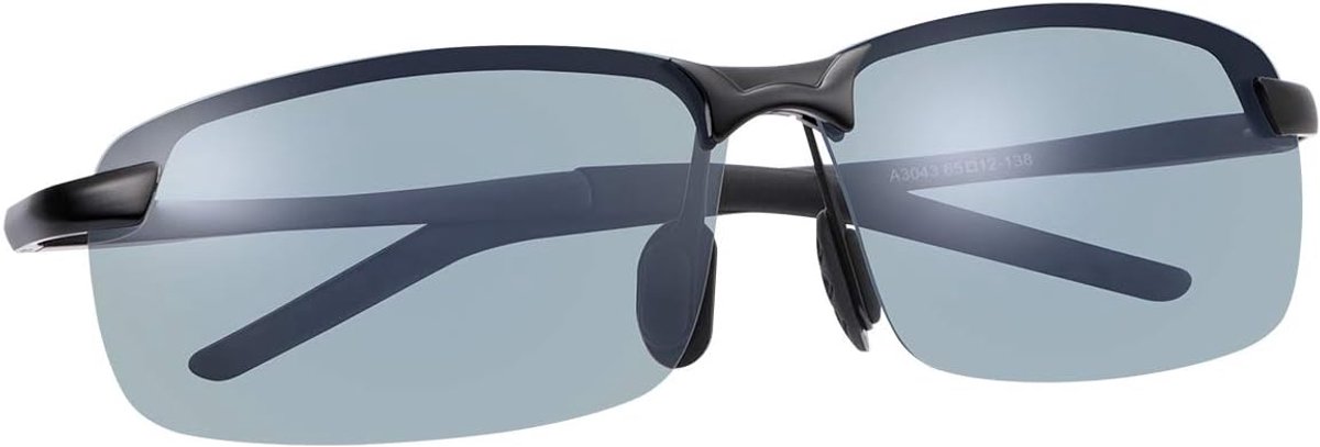 Licht Blokkerende Computer Bril Fotochromische Gepolariseerde UV Bescherming Veiligheid Zonnebril voor Mannen en Vrouwen Dag en Nacht Lente Scharnier Sport Rijden Eyewear Anti Glare
