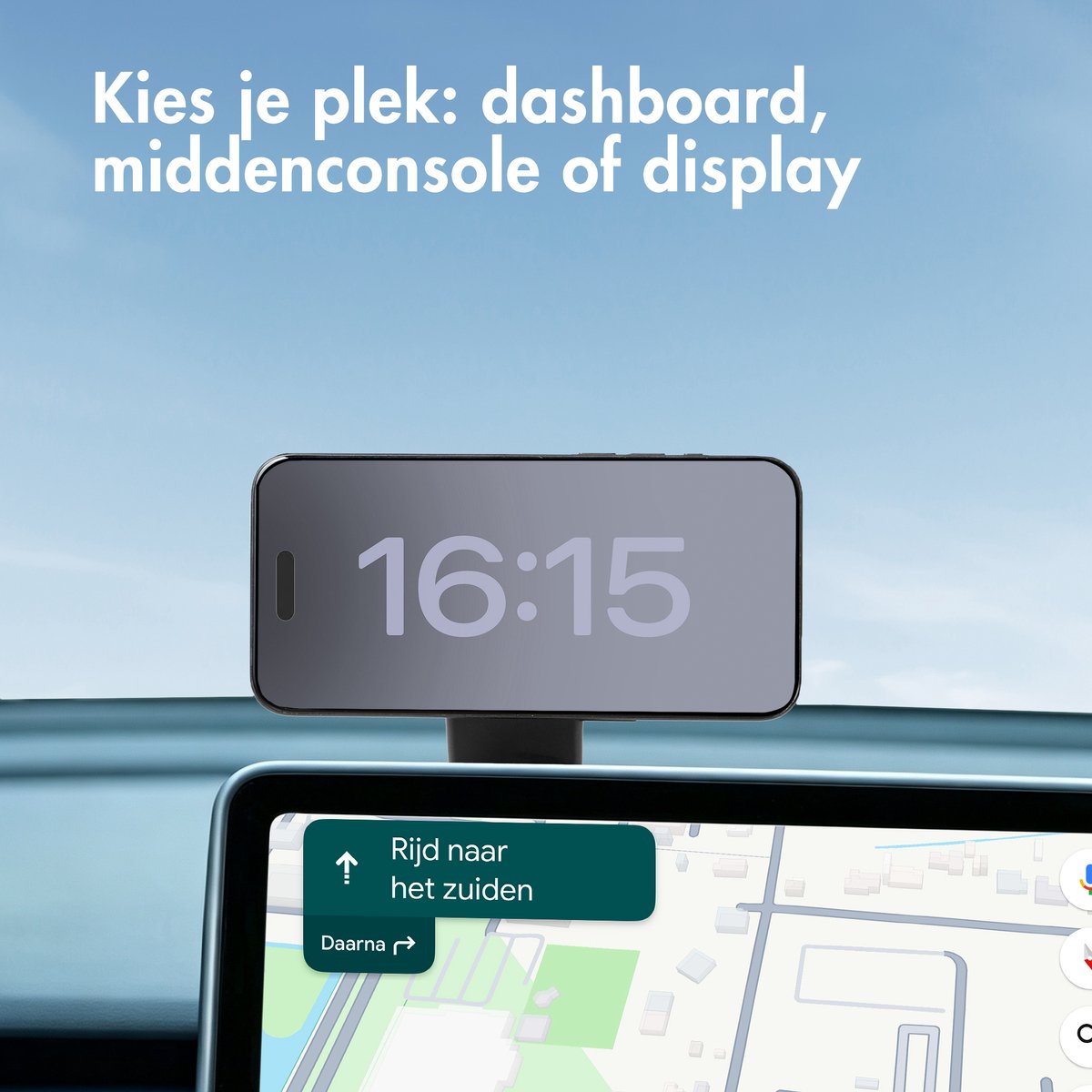 imoshion Flexibele Telefoonhouder Auto - Magnetisch - Dashboard/Display - Zwart — cadeau in Cadeau-ideeën - foto 6