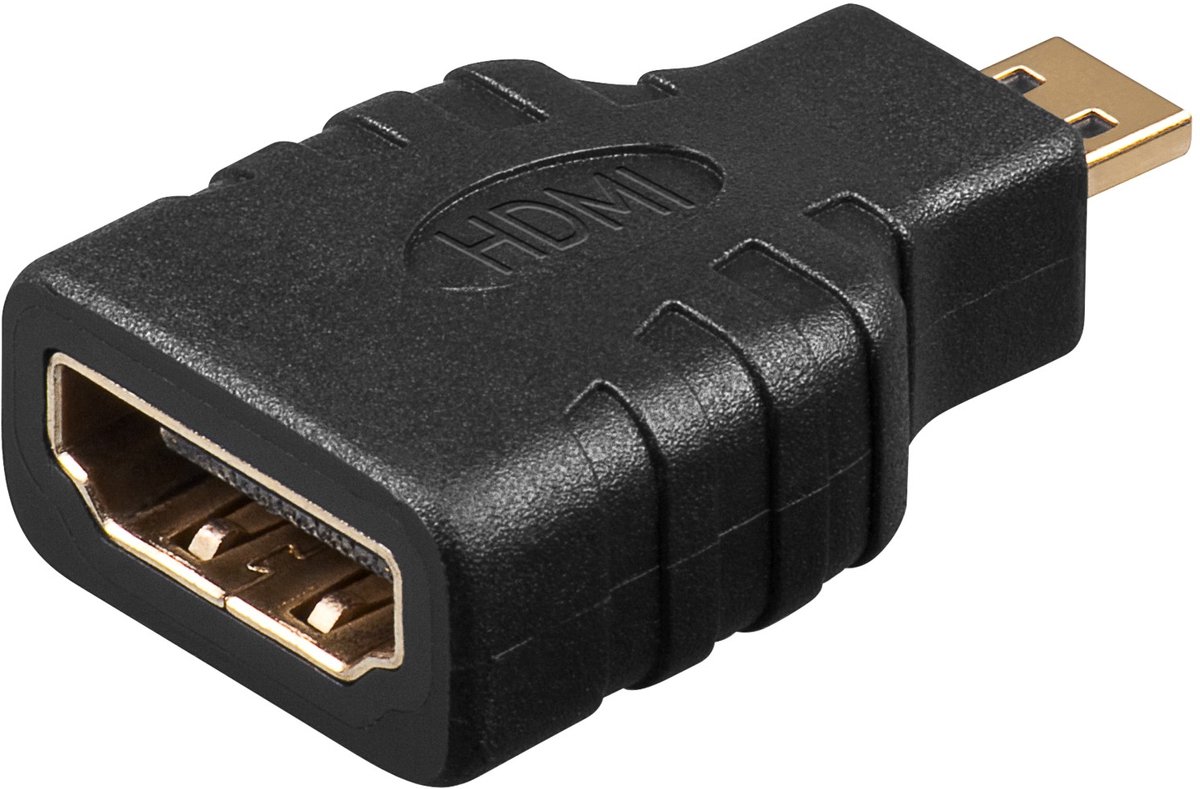 Goobay HDMI-adapter, HDMI micro-connector (type D) naar HDMI-bus (type A)
