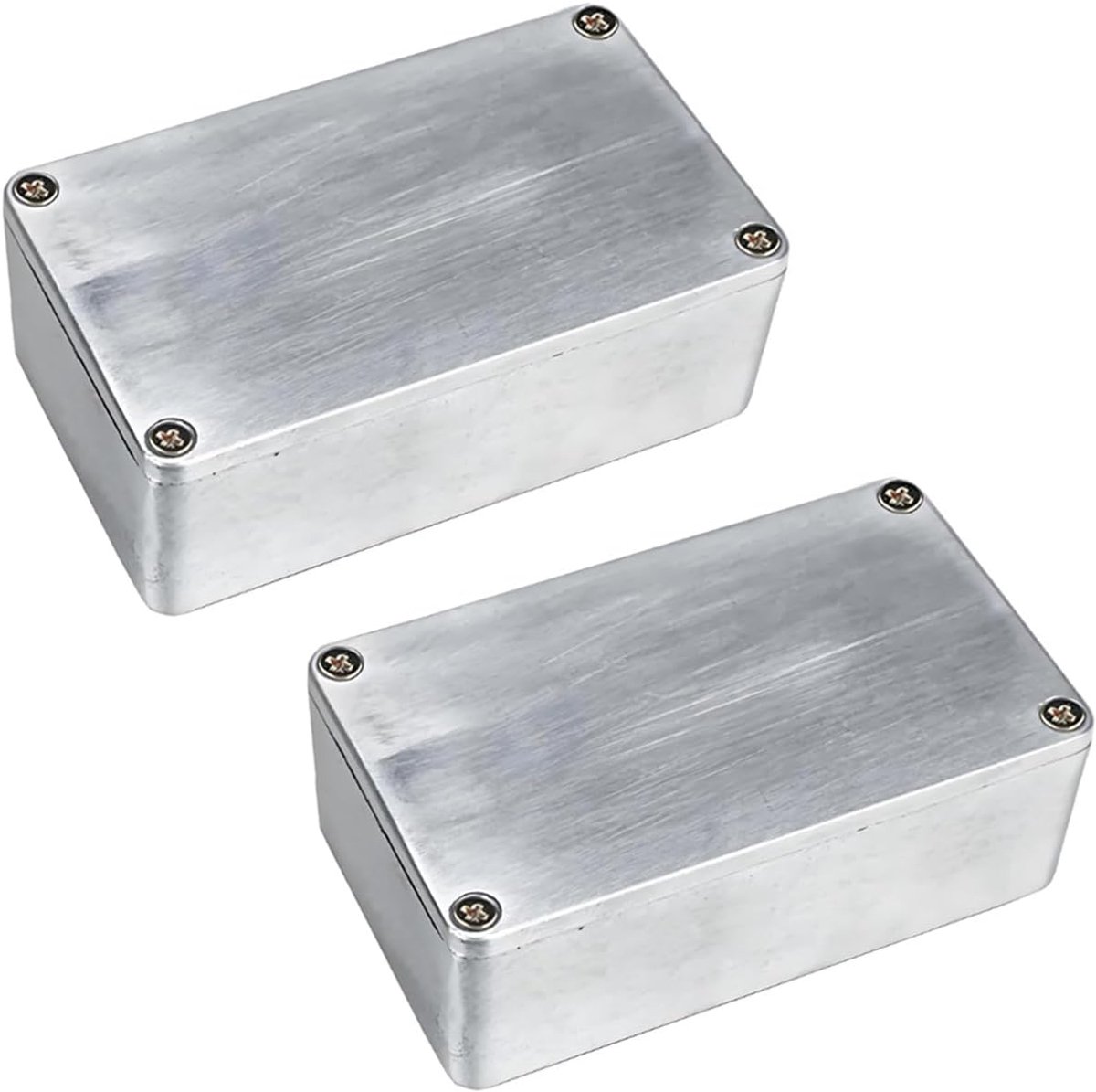 2 stuks 1590G gitaareffectpedaal behuizing Stompbox aluminium gegoten behuizing elektronica projectbehuizing metaal gegoten aluminium behuizing gitaareffectpedaal 100 mm x 50 mm x 26 mm