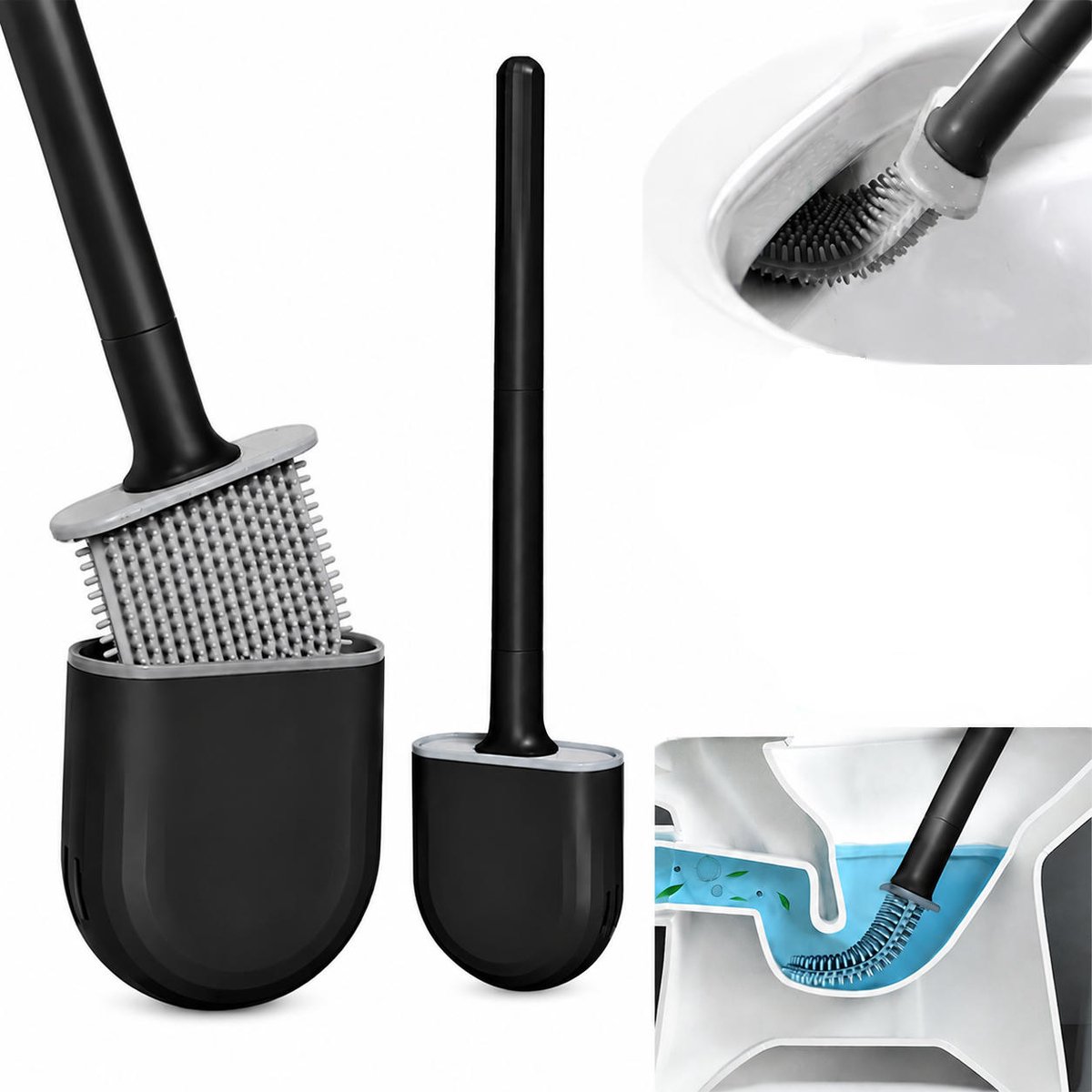 Toiletborstel met houder TPU - WC-borstelset