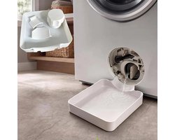 Afvoerbakken voor wasmachines (4-delige set) - Draagbare afvoerbakken, afvoerschalen voor wasmachines, wateropvangbakken voor wasmachines met voorlader, geschikt voor kelders, appartementen en stacaravans.