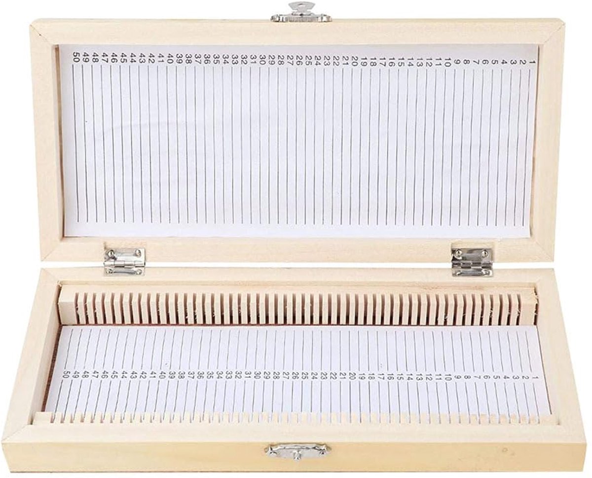 Iplusmile Box hoogwaardige Slicebox exemplaren glijdende foliesysteem, microscoop, objectglaasdoos, voorbereide slide-opbergdoos, diahouder, opbergdoos voor biologische objectglaasjes hout