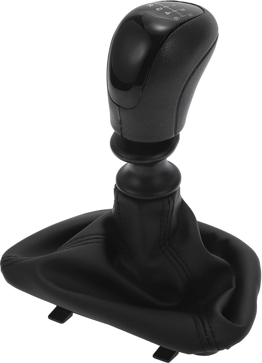 1 Set 6 Speed Handmatige Versnellingspook Met Hoes Compatibel Voor Sprinter Ii 906 2006-2013, Duurzaam Plastic Imitatieleer Zwarte Versnellingspook
