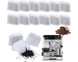 12 waterfilterpatronen voor Ninja Luxe Cafe, actieve koolstoffilters voor koffiefilters, vervangingspatronen, compatibel met de modellen ES501EU, ES601EU, ES651EU, ES655COEU en ES701EU