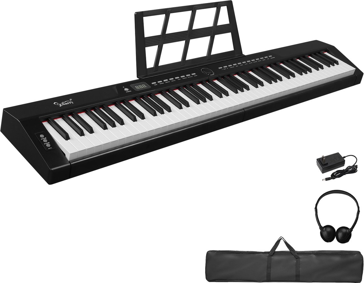 Digitale piano- GPP-105 - 88 semi-gewogen toetsen - Bluetooth MIDI & audio - 2x10W luidsprekers