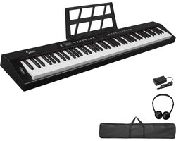 Digitale piano- GPP-105 - 88 semi-gewogen toetsen - Bluetooth MIDI & audio - 2x10W luidsprekers