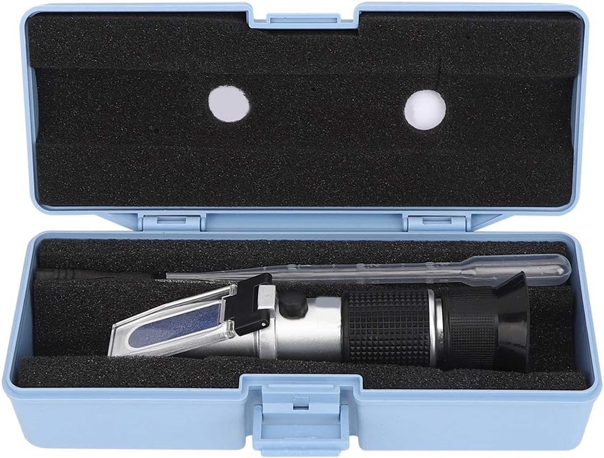 Brix-refractometer voor het meten van suiker, draagbare Brix-refractometer met ATC, hoge nauwkeurigheid Brix-vloeistofmeetapparatuur voor thuisgebruik De meeste vloeibare suikertest