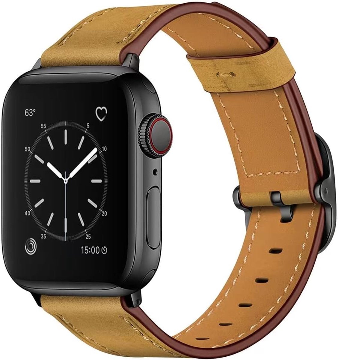 Compatible with Apple Watch Strap Leather 45mm 44mm 40mm 41mm,Compatible with Apple Watch Band LeatherReplacement - ShopVlot