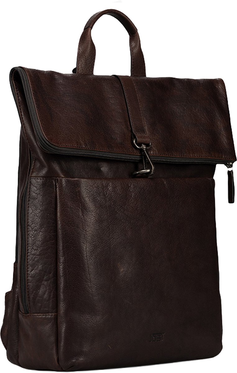 Jost Glasgow Laptoprugzak - Leer - 15 inch - 13L - Bruin