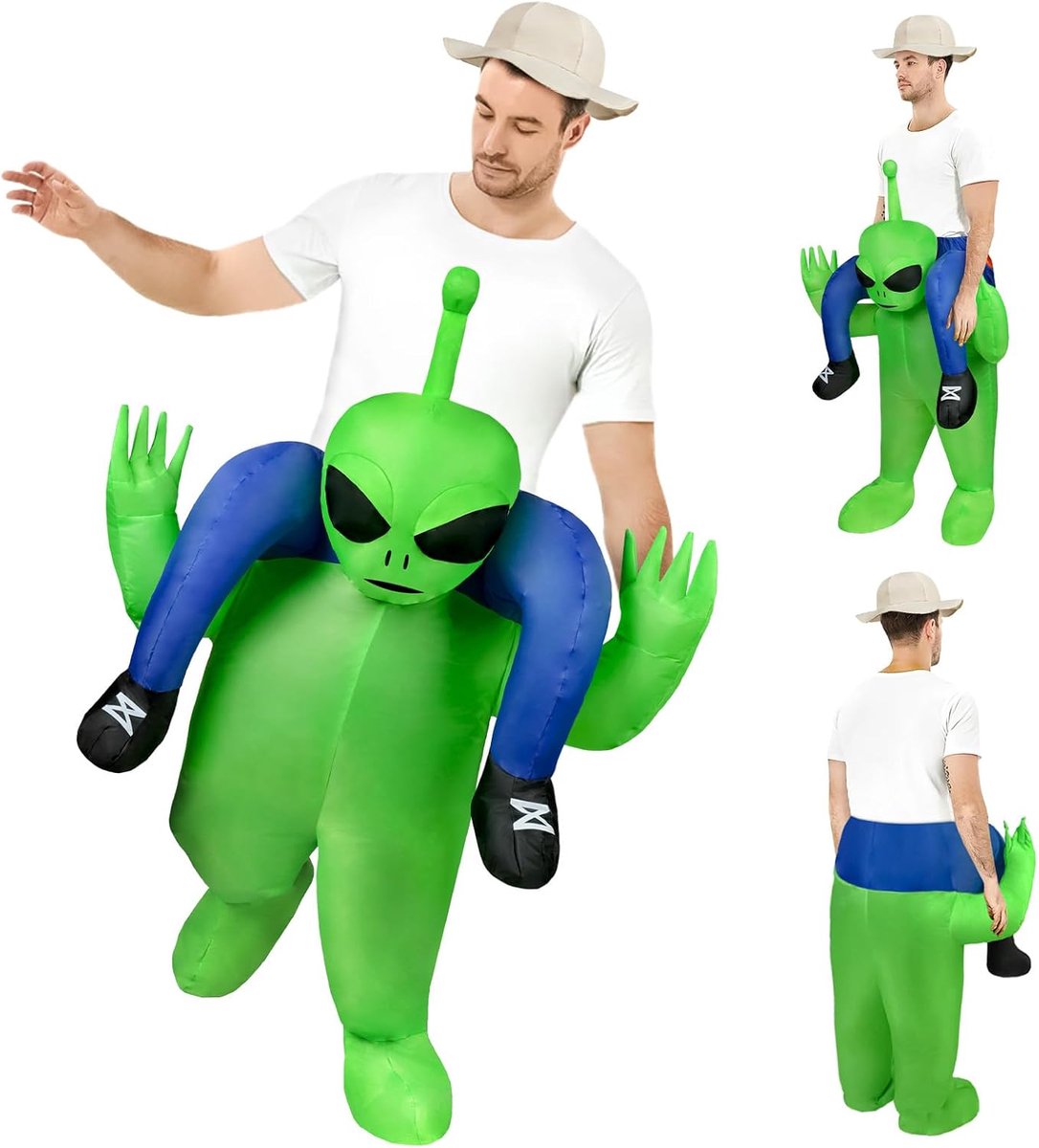 Kostuum, opblazende verkleedkleding voor volwassenen en kinderen, grappige Halloween-kostuums voor Halloween, cosplay en maskeradefeest