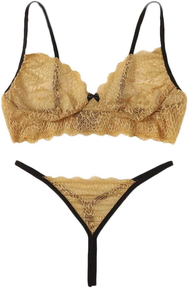 Bodystockings dames Vrouwen Sexy Lingerie Sheer Lace Ondergoed Kostuums Set