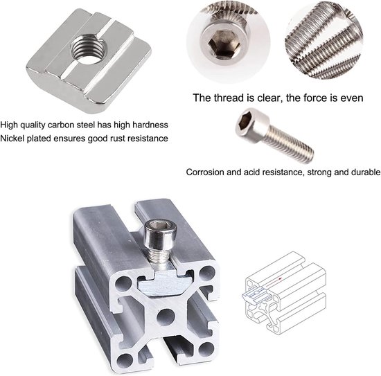 Binnenhoek 135 graden 30x30 hoekverbinder aluminium profielverbinder aluminium profiel hoekverbinder voor stutprofiel, 3D-printer, CNC-router, doe-het-zelf projecten (6 stuks) — afbeelding 4