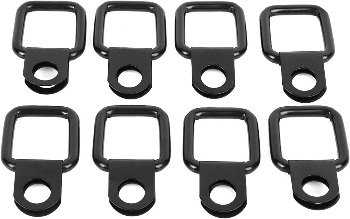8 stks D ‑ Ring Ankers Quick Removal Fastener Tie Downs Fit voor JK YJ TJ JKU Sport/Sahara/voor Vrijheid/Rubicon X Unlimited 95‑17