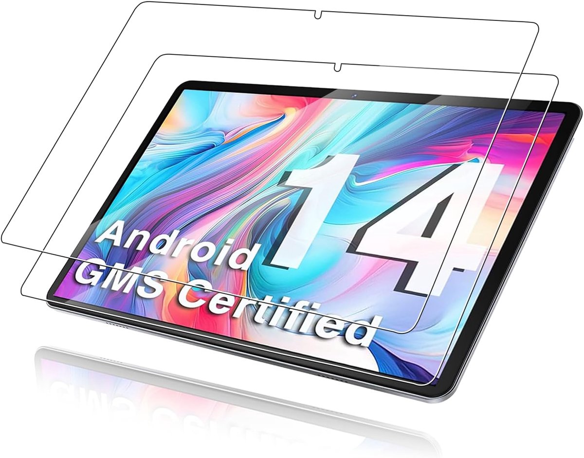 Voor DEERTIME E15 10,1 inch tablet, gehard glas, displaybeschermfolie, hoge transparantie, krasbestendig, anti-vingerafdruk, verpakking van 2 stuks